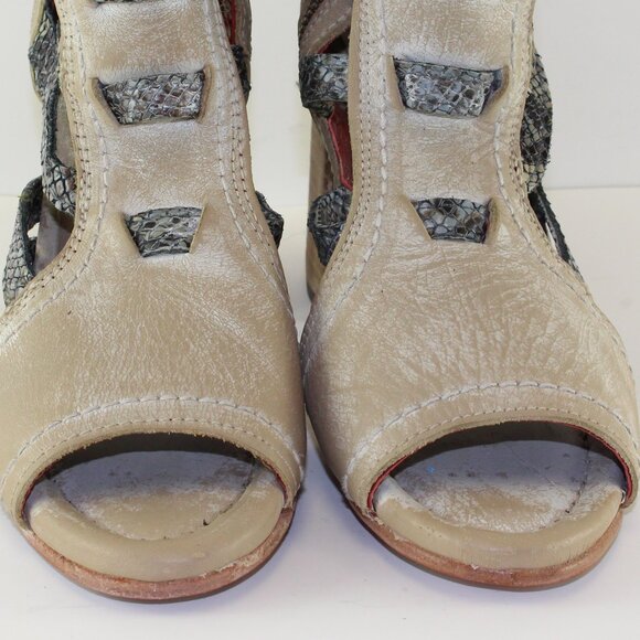 Freebird Strappy Peep Toe Tiara Booties Womens (US 9/EU 40) - Picture 6 of 11